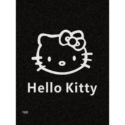 Electric vehicle foot mat — Maimang H Cute Cartoon Foot Mats - black-hello-kitty