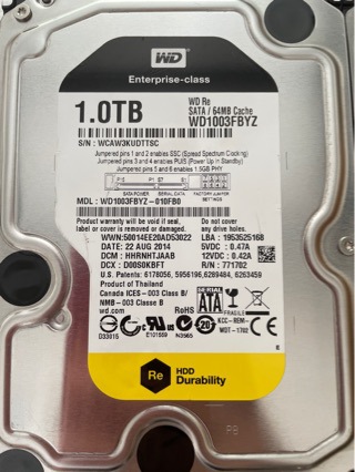 Large Quantity of 1t Black Disk Enterprise Disk