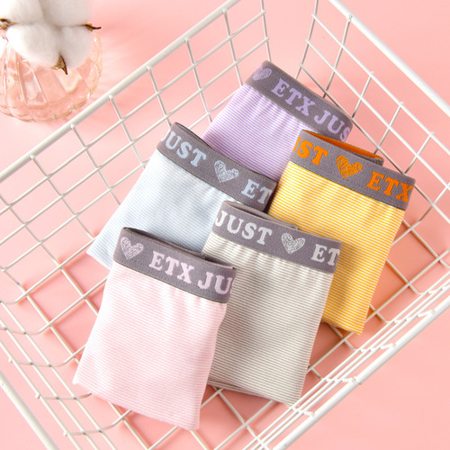 ETX JUST Girls Underwear Baby Cotton Class A Children's Boxer Briefs Middle School Students Leggings Manufacturer Wholesale
