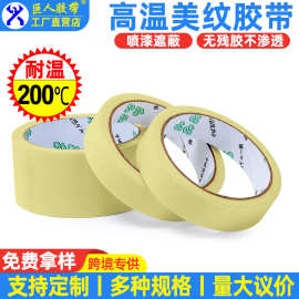 巨人耐高温美纹纸胶带手撕喷涂遮蔽无痕高粘528背胶批发包邮