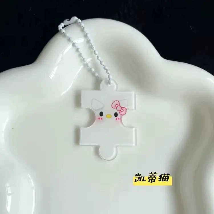 Sanrio, объемный фирменный брелок, мультяшная складная подвеска, головоломка, простой и элегантный дизайн