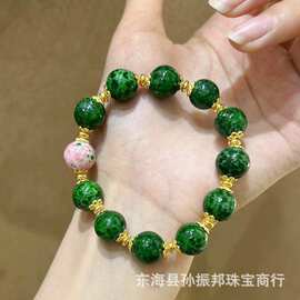 古法蛙皮老琉璃手串新中式耳环小众高级感古风手链百搭手饰女批发