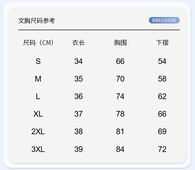 文胸尺碼
