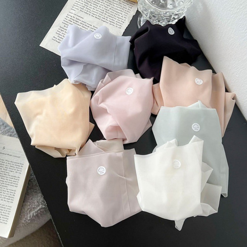 Ice-Silk Invisible Underwear for Ladies - Summer Thin Mulberry Silk Pure Desire Sexy Semi-Transparent Girl Student Face Mask Pants for Girls