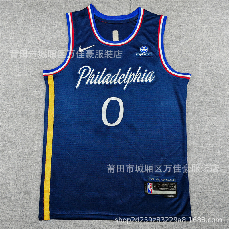 26 camisetas estadounidenses Cross-Border Warrior Courix Timberwolves 76ers espinadas camiseta de baloncesto image 24