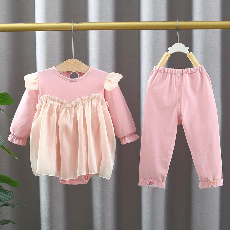 가을 여성의  삼각형 재킷 2 세트 새로운면 긴팔 어린이 치마 보름달 여성  레깅스