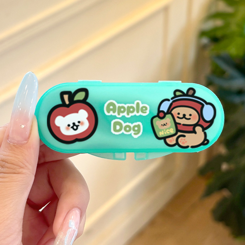 卡通牙线随身盒清洁牙线可爱分装创意牙线棒盒子剔牙线便携式收纳|undefined