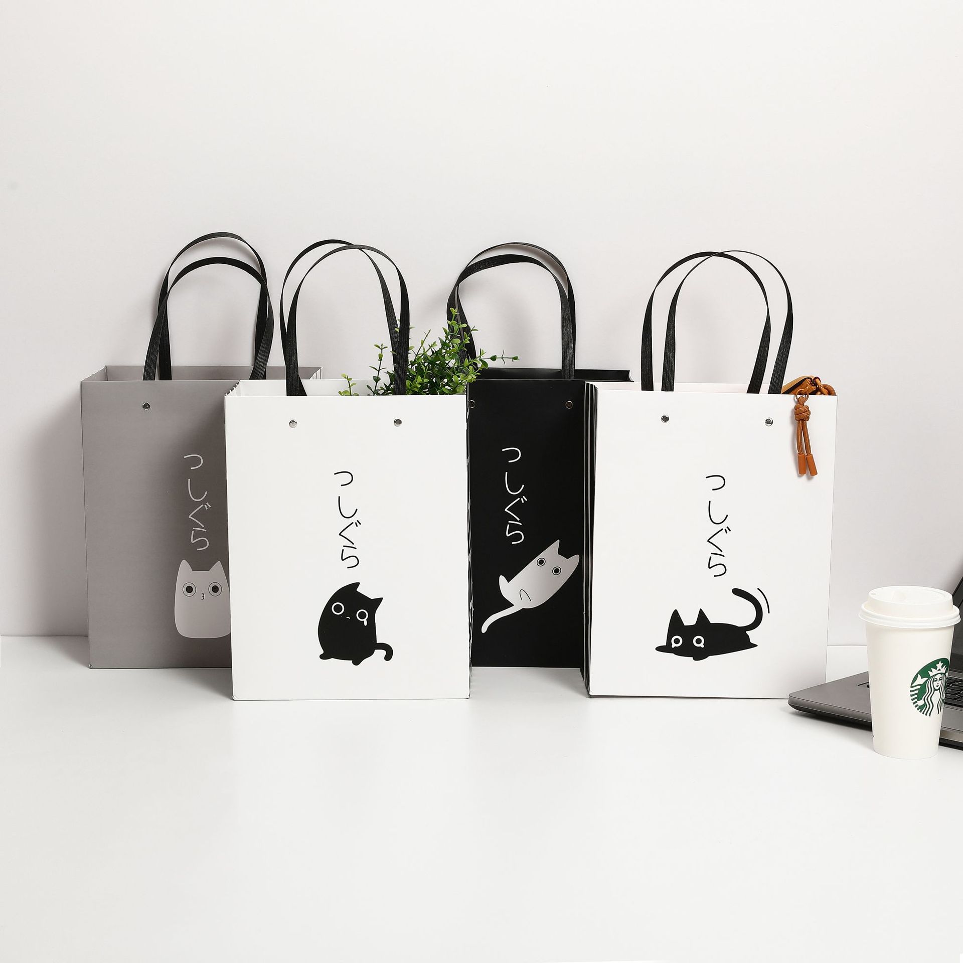 礼物袋礼品袋袋子简约可爱纸袋精致手提袋生日礼袋包装袋萌趣收纳