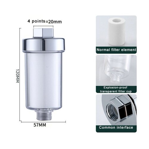 Universal Shower Filter Home Bathroom Shower Head Bathroom Shower Water Faucet Purifying Tap with Filter Cotton
