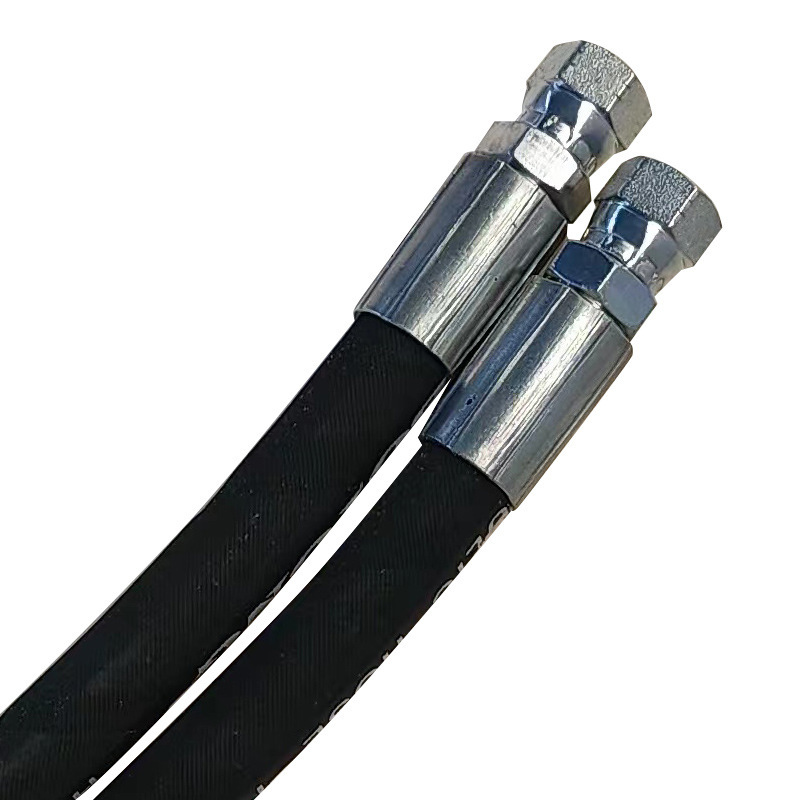 出售高压胶管 钢丝编织高压油管 扣压式液压胶管总成