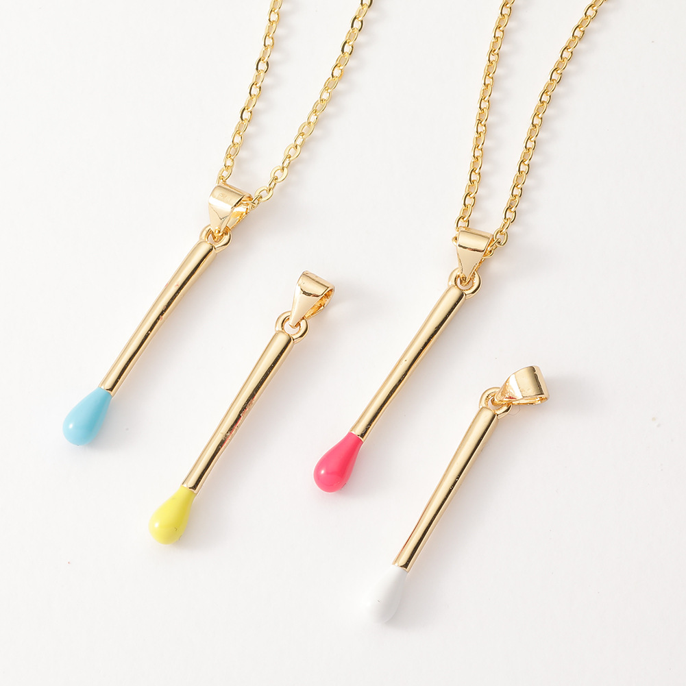 new womenu0027s jewelry copper real gold plated pendant match head necklace