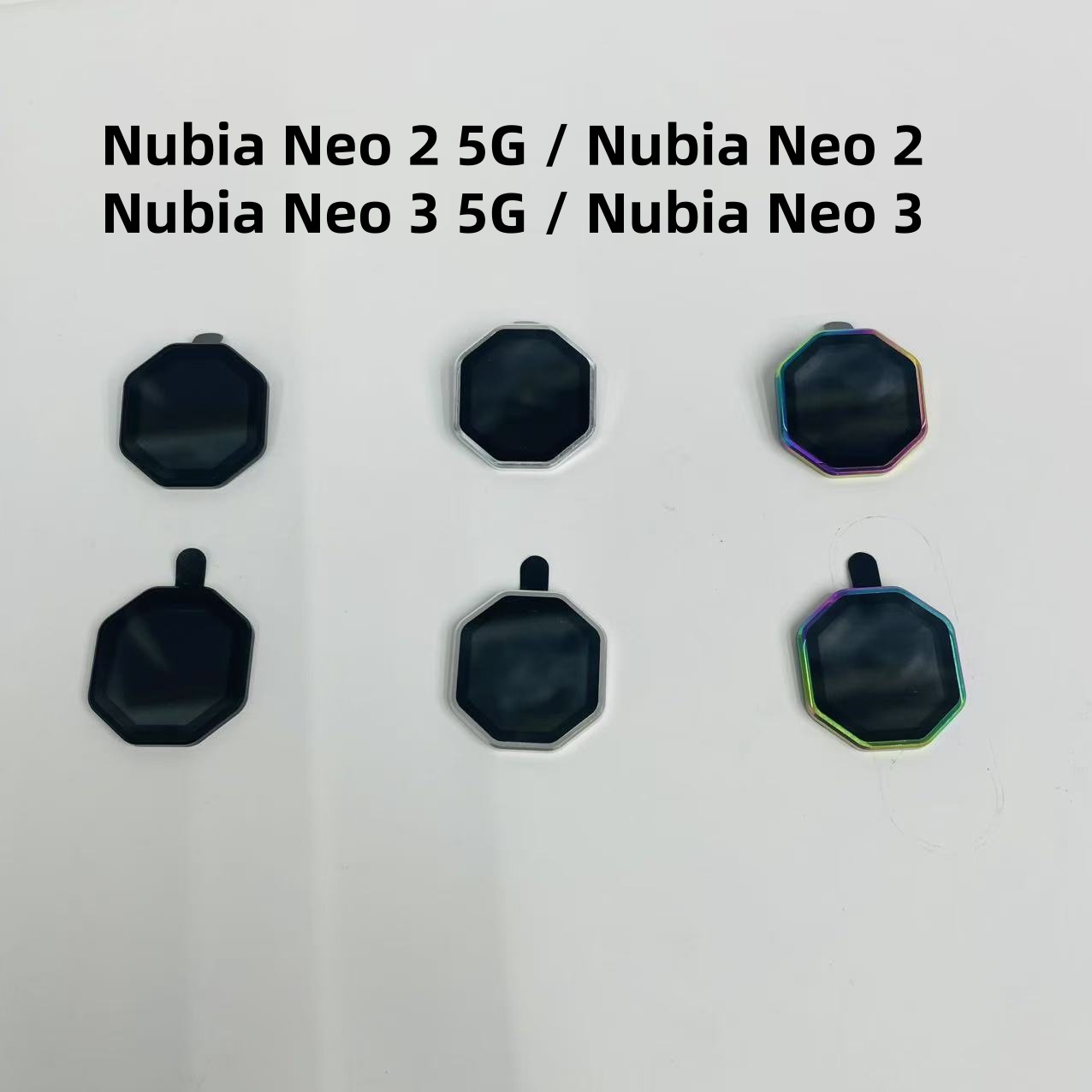 Aplicable a la película de la lente del teléfono móvil NubiaNeo2 Cámara Nubia Neo3 Adhesivos de vidrio de marco de aleación HD