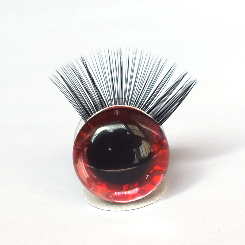 Pestañas ojos peces escalas flash accesorios de juguete seguridad Comercio Exterior ojos animales juguetes de peluche con pestañas