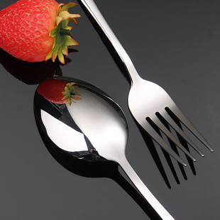 ✅ Stainless Steel Household Western Tableware Steak Knife, Fork and Spoon Set Commercial French European Restaurant Cutting and Eating Knife