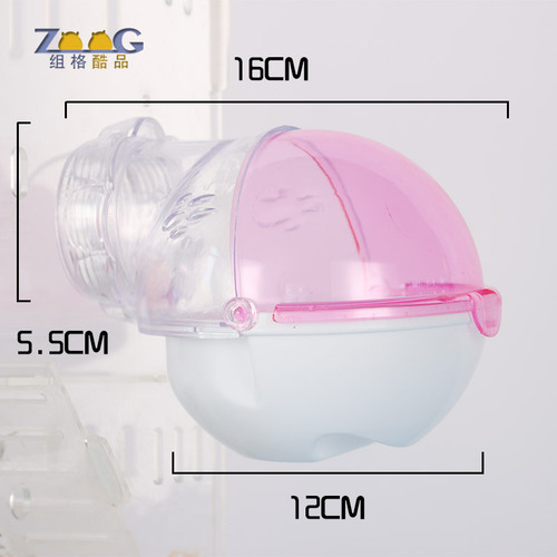 New upgraded version with external bathroom, pet bathroom, pet toilet, and acrylic hamster villa that can be connected externally