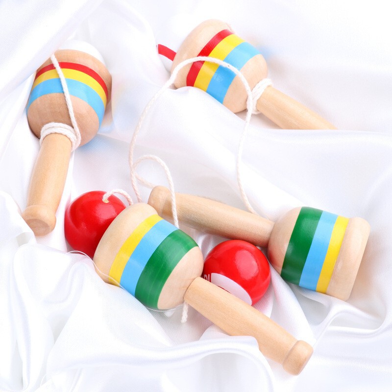 Wooden Skill Cup WD15 Sword Ball Hand-Eye Coordination Toy Traditional Game Competition Item Kindergarten Teaching Aids