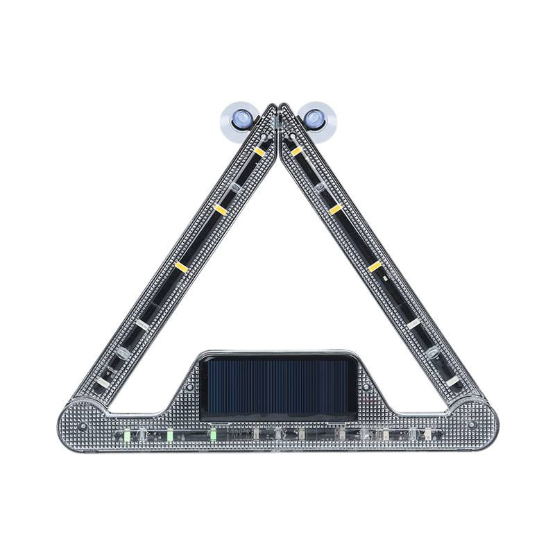 lámpara triangular de automóvil placa de advertencia de energía solar cargada en automóviles flash de advertencia de emergencia lámpara ranger image 5