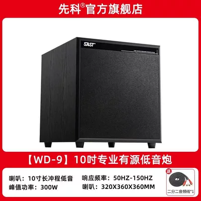 Xianke WD-9 Active Subwoofer 10-inch 12inch 15inch High-Power Passive Speaker KTV Home Super Bass (Car speaker/subwoofer) - wd-9-10inch-active-subwoofer