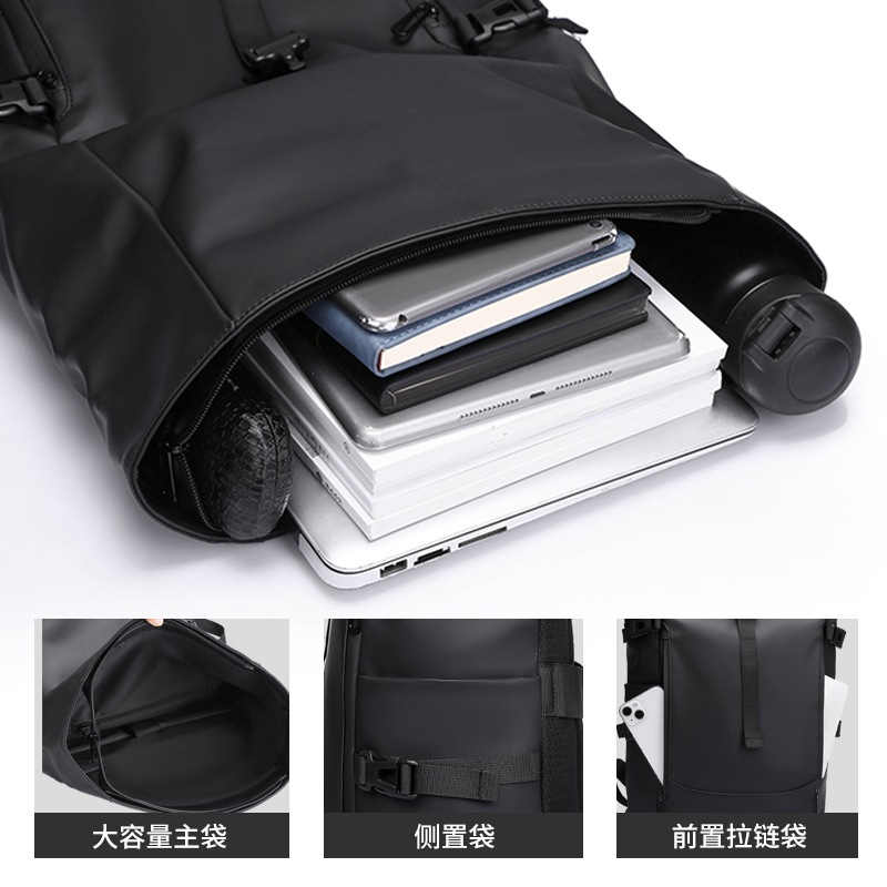 Mochila transfronteriza para hombres y mujeres al aire libre de gran capacidad, mochila expandible, deportes de viaje, bolsa de computadora impermeable, mochila escolar de ocio