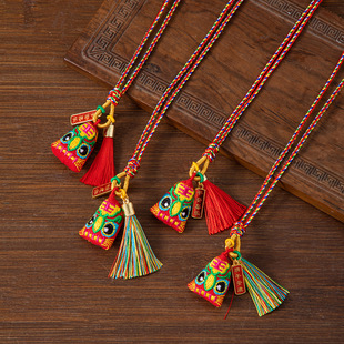 Dragon Boat Festival exquisite embroidery sachet hanging neck peace rice dumplings wormwood sachet tiger pendant children's gifts