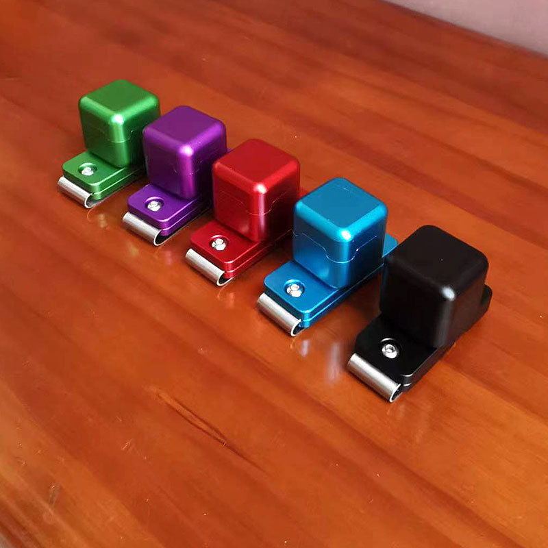 Cinturón cuadrado de aluminio hebilla tipo chocolate tapa metal chocolate clip traje billar varilla cuero cabeza accesorios suministros de billar