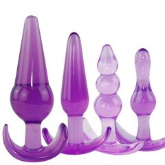 Small Anal Plug Crystal Clear Boat Anchor External Wear Sharp Tip Posterior Development Anal Plug Adult Sex Toy
