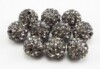 30 colors 10mm straight -hole full drill AB soft pottery drilling ball, fragrant Paradon double -hole white black red beads