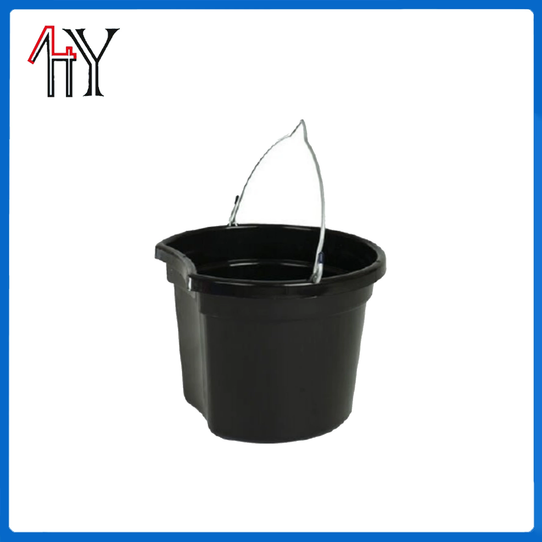 Пластиковое ведро для воды для конюшен, ведро для корма для лошадей, коров, собак, инструменты для ухода за лошадьми, щетка для лошадей с металлической ручкой, ведро для воды для конюшни на 8 л.