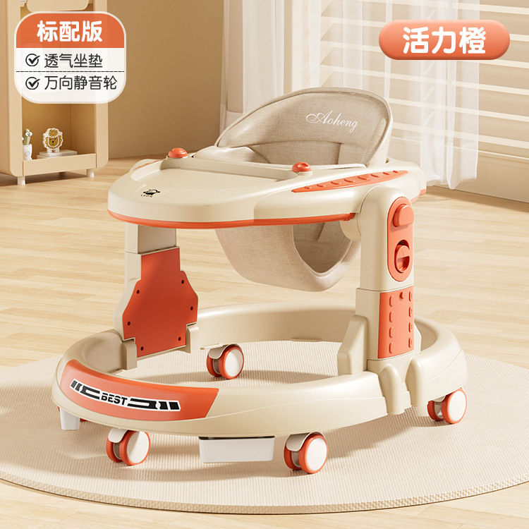 Piernas de tipo O para caminante infantil 3 - en - 1 anti-rollback plegable empujado a mano para caminante anti-O