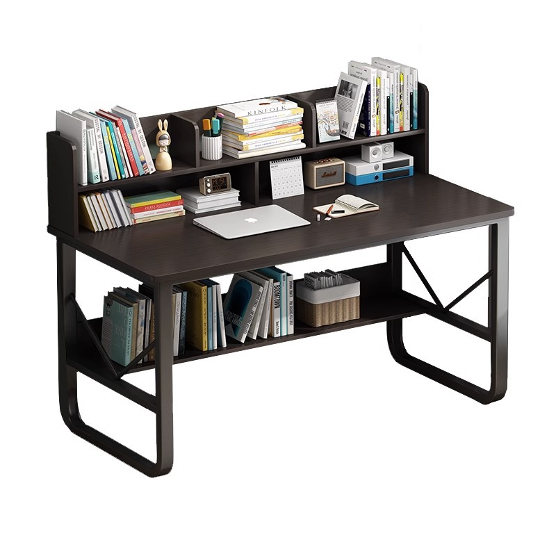 Escritorio estantería computadora integrada mesa de oficina chica dormitorio casa simple escuela primaria y secundaria estudiante escritura mesa de estudio y silla