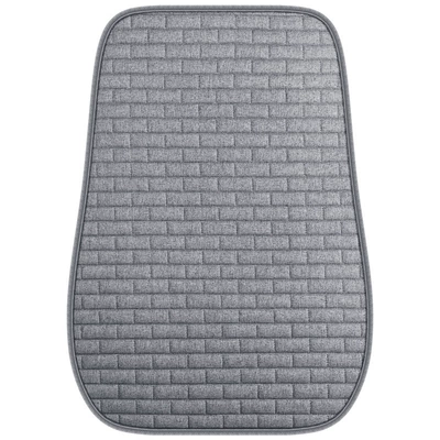 wear-resistant comfortable car seat cushion wholesale — Seat cushion, seat cover - long-plaid-linen-single-backrest-gray