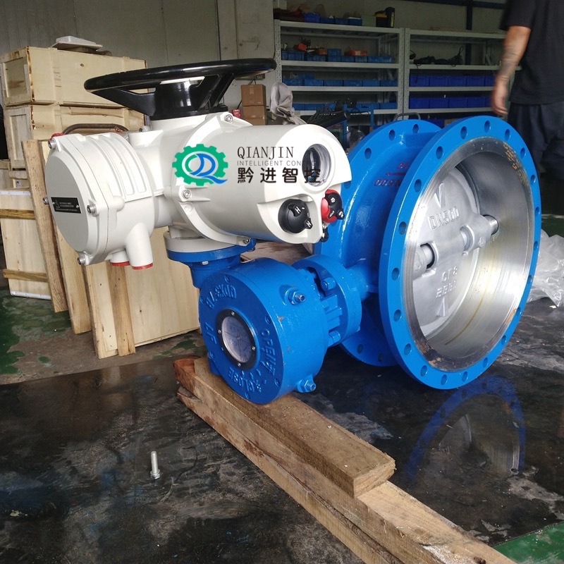 污水处理电动蝶阀D943H-16C DN300自动化改造DZW60手自一体RS-485