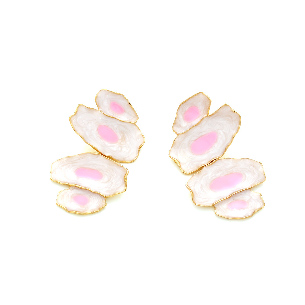 Drop Earrings Classification 1 Pair Elegant Simple Style Irregular Enamel Zinc Alloy Drop Earrings