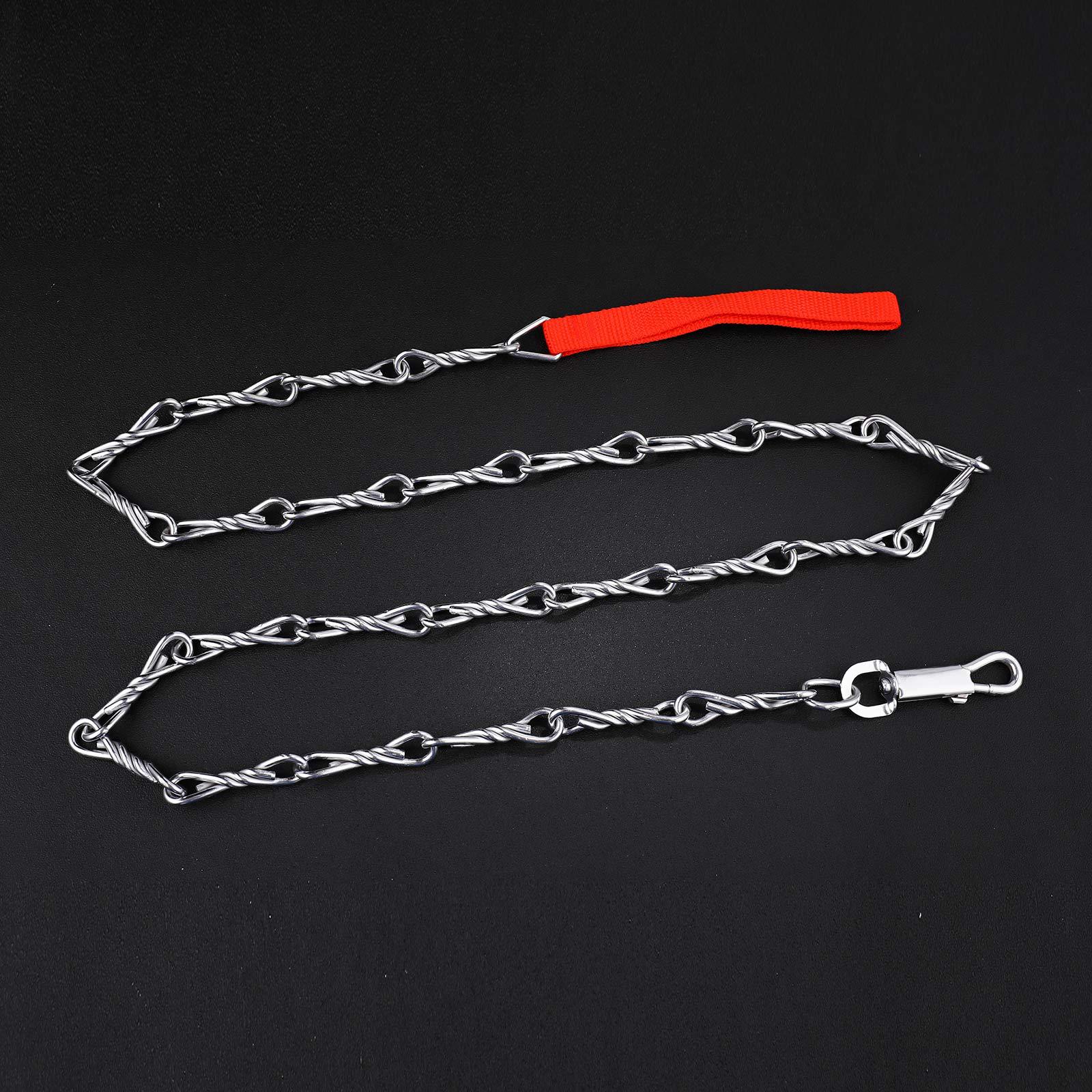 Laisse résistante pour chien en métal tressé antirouille_voghion.com