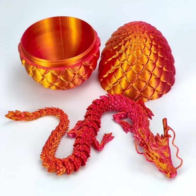 3D プリントモデル中国のドラゴンドラゴンの卵デスクトップ装飾工芸品装飾品子供の創造的なおもちゃ手作りギフト|undefined