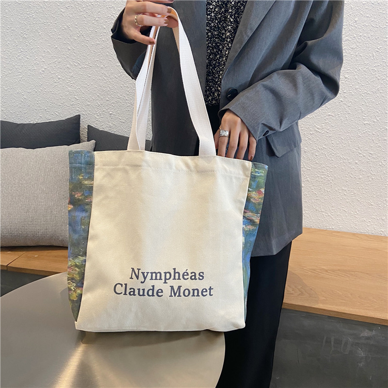 【 In Stock 】09251 Japanese-style simple design large-capacity student single-shoulder bag, Korean-style Instagram shopping bag undefined