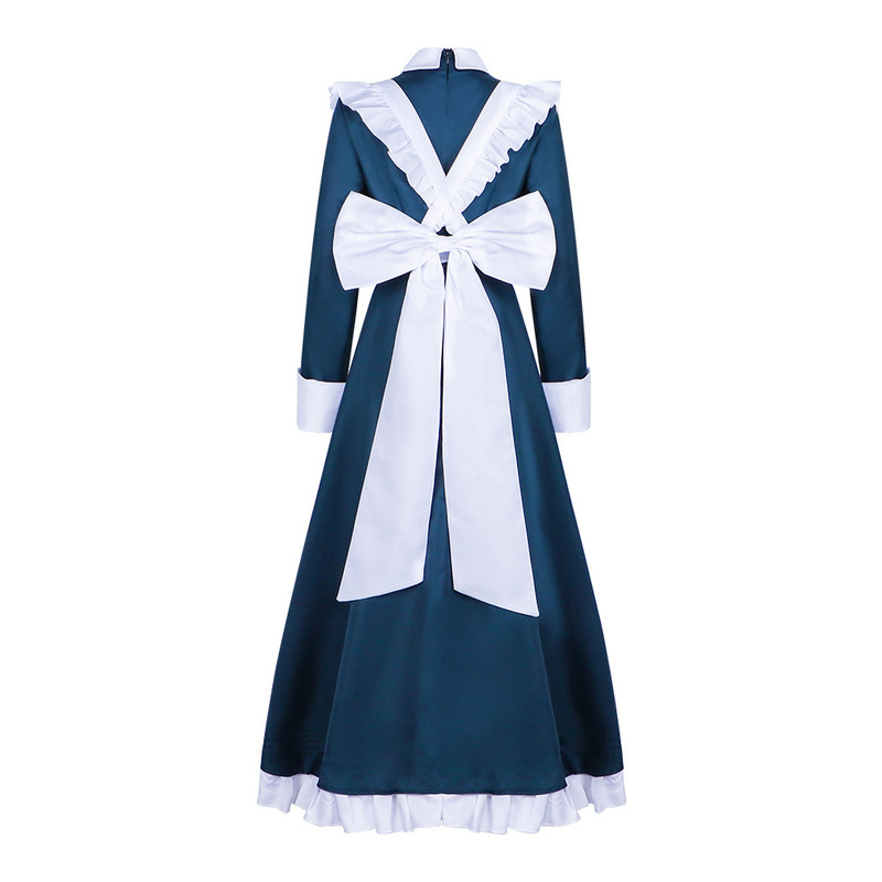 人形机器人cos服格斗家玛丽长款女仆裙咖啡厅女仆装cosplay扮演服|undefined