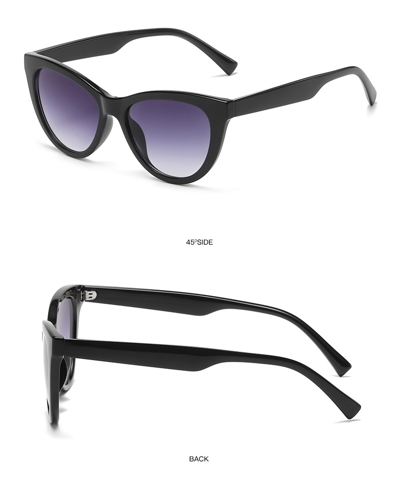 35g Weight Full Frame Glasses Structure Sunglasses Classification Ac, UV400 Protection Lens Material Cat Eye Glasses Style Outdoor, Travel Occasion Solid Color Pattern All Seasons Season Unisex Gender Retro, Classic Style Style Retro Classic Style Solid Color Ac UV400 Protection Cat Eye Full Frame Women's Sunglasses 13