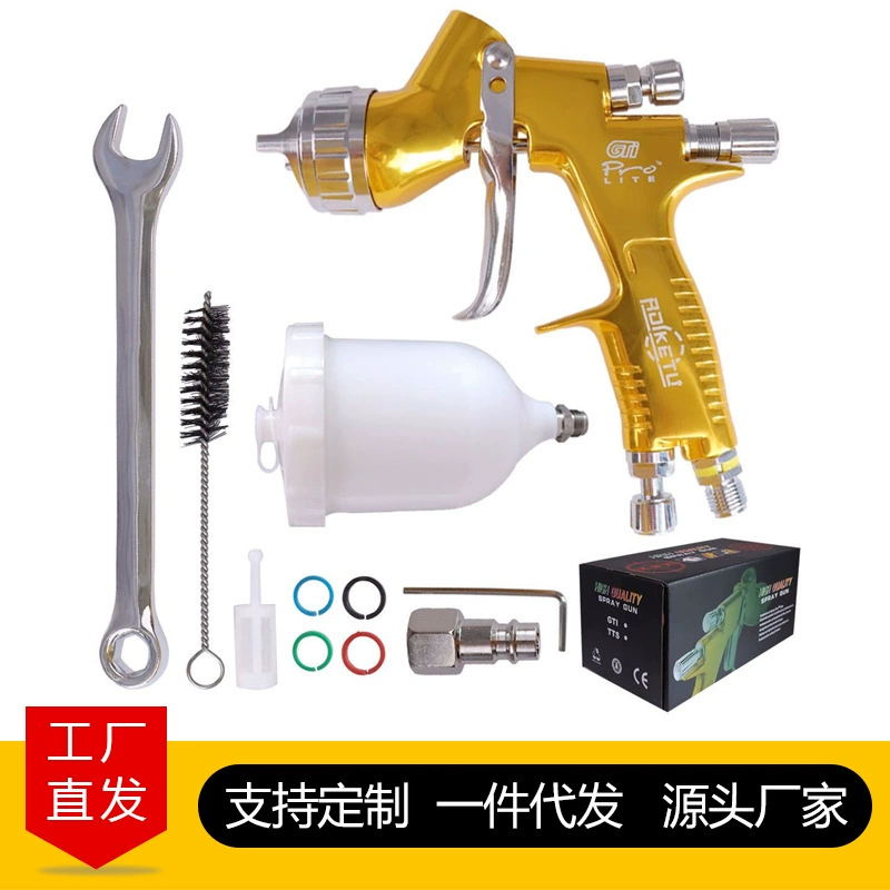 Пистолет с краской высокого распылителя GTI автомобильная краска распылитель красок листового металла Специальный пневматический распылитель большого калибра