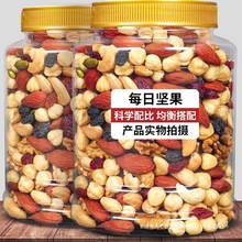 新货每日坚果混合坚果仁500g儿童年货坚果类干果小零食大礼包罐装