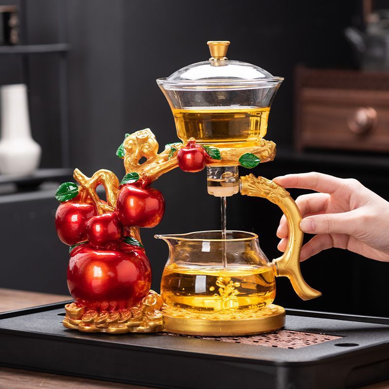 懒人自动泡茶器茶具套装家用功夫磁吸高档泡茶神器玻璃茶壶一整套