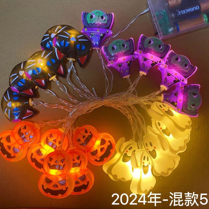 クロスボーダー Amazon ハロウィンライトストリングシーンレイアウト LED カボチャゴーストライトストリング屋外ホリデーデコレーション LED ライト|undefined