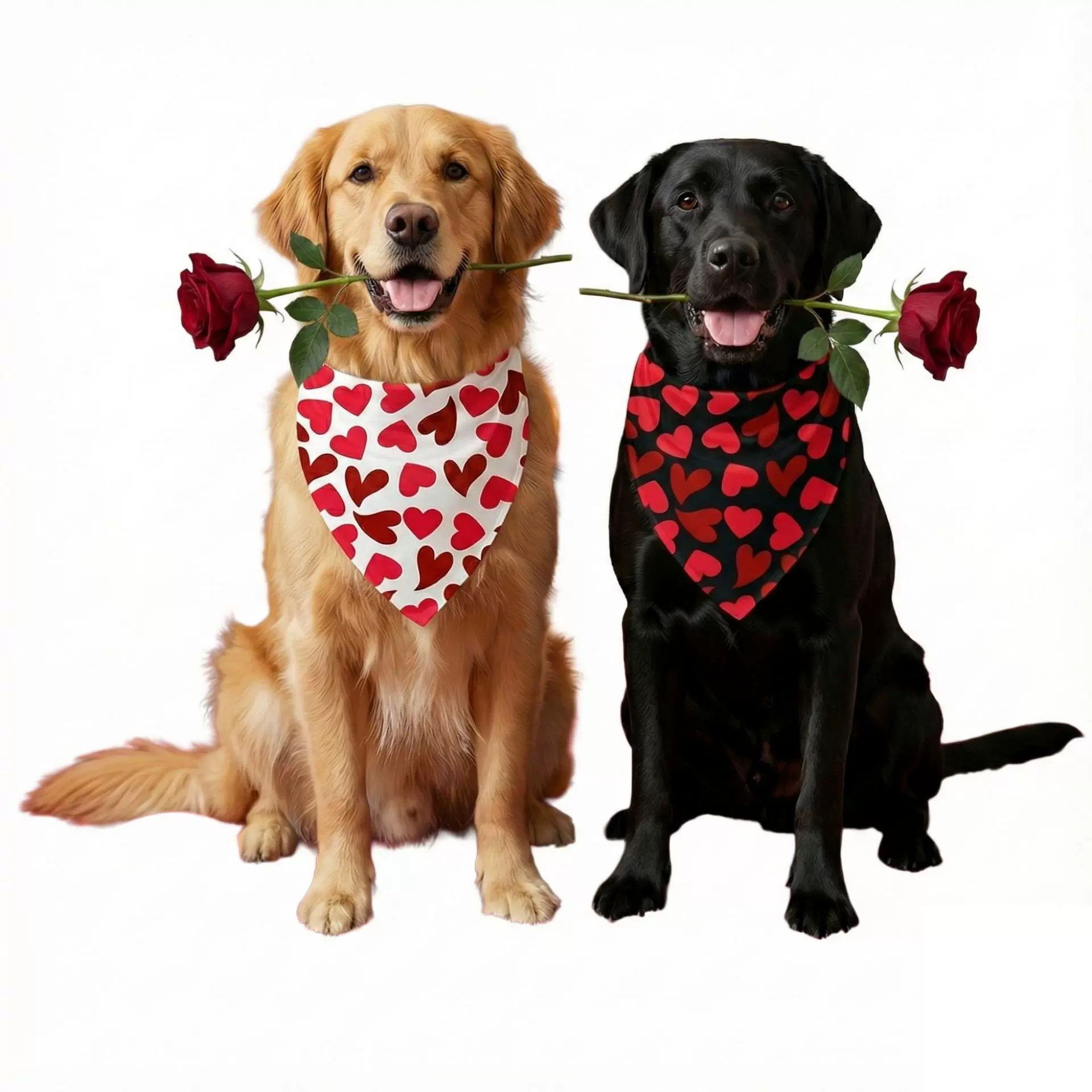 跨境新品情人节宠物口水巾厂家狗狗三角巾宠物围巾宠物配饰宠物用