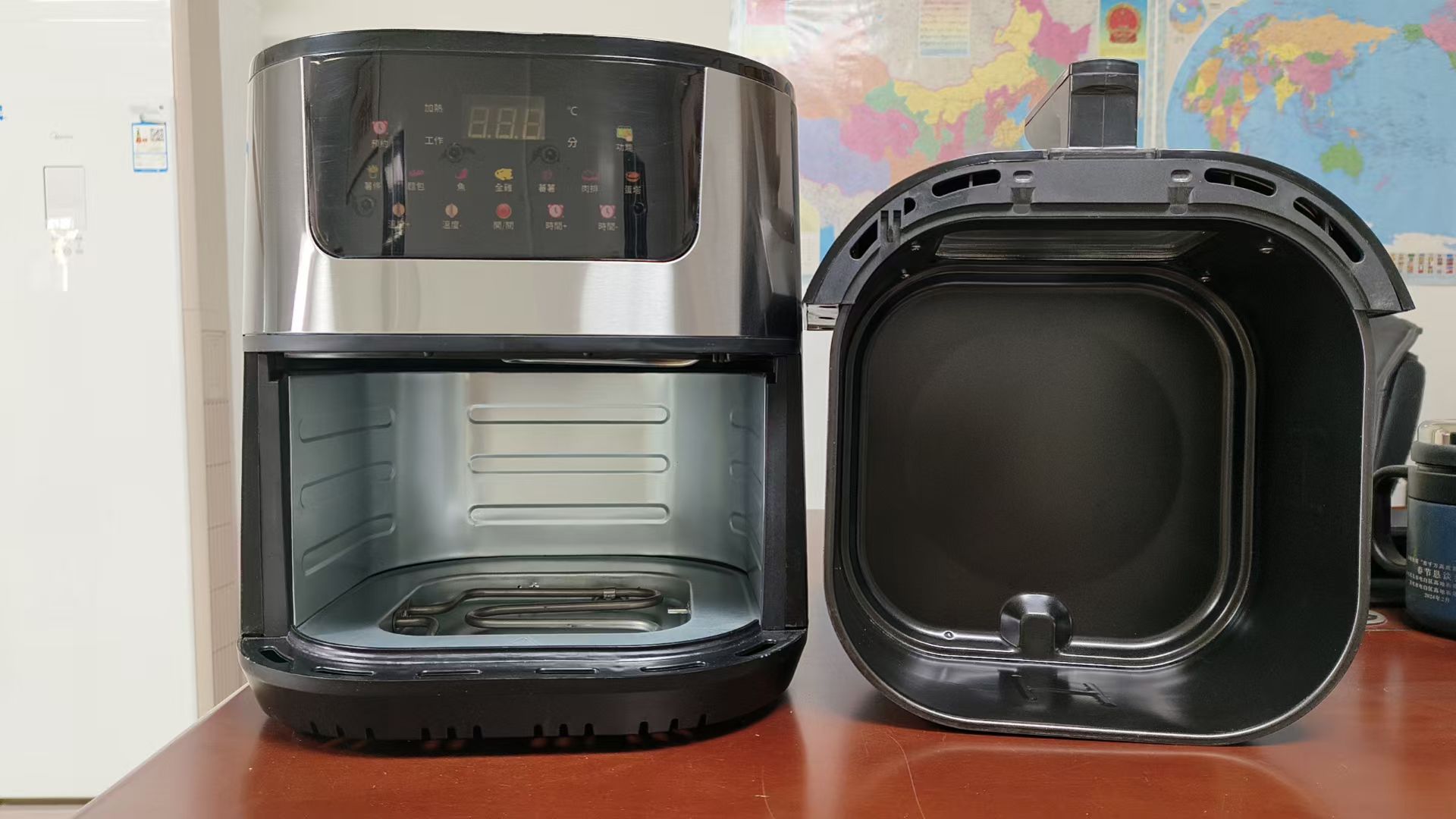 15L-[이중 가열 튜브 + 단일 프라이팬 바구니]