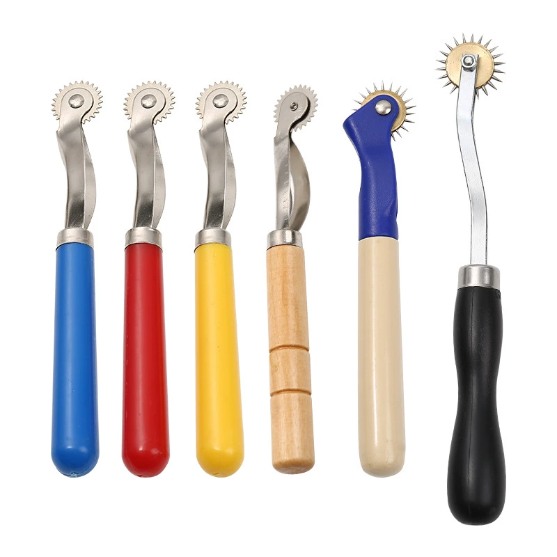 Цветные мульти-стили заостренные зубчатые гребные колеса кожаные шнур позиционирование шнур шитья шитья шитья для изготовления пластин инструмент шлифовальное колесо