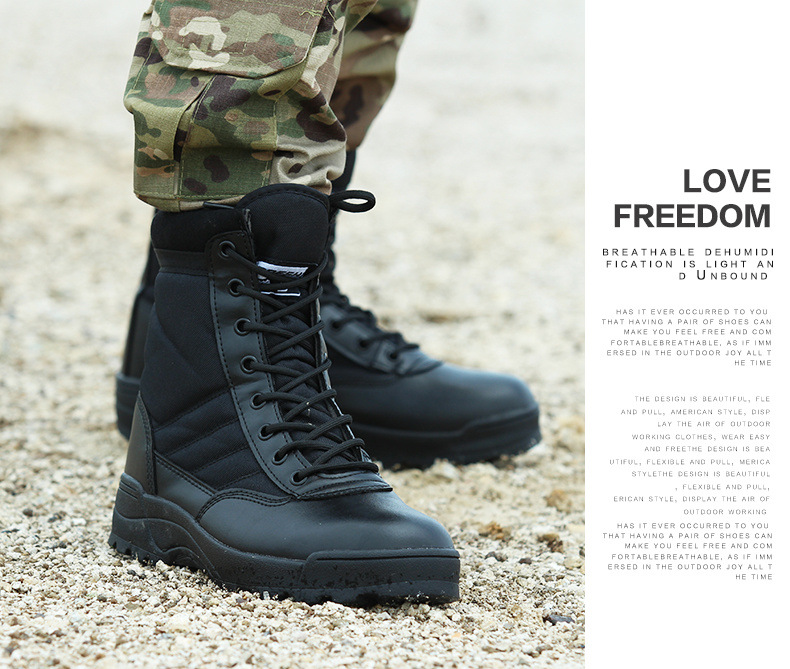 Combat Training High Top Breathable Hiking Men Meh Tactical Ultralight Spring Summer Outdoor Trekking Shoe Martin_voghion.com