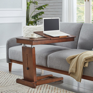 Table Solid Wood Laptop Table Small Apartment Bedroom Foldable Mobile Lifting Lazy Bed Desk