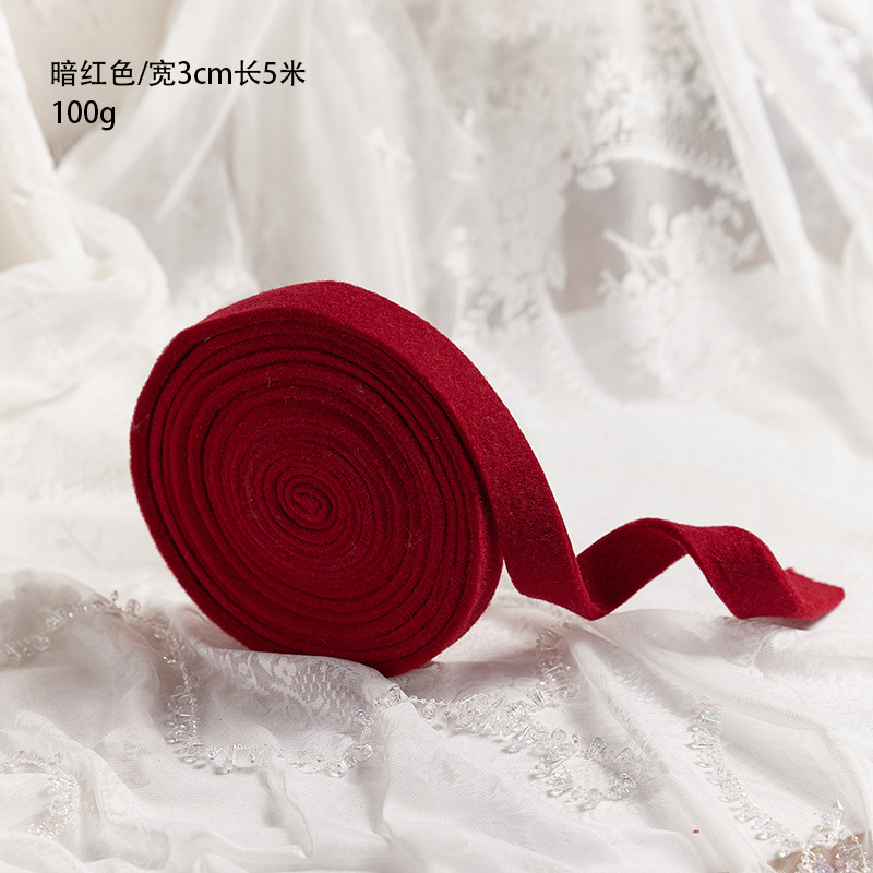 Coreano engrosado cinta de lana de Navidad hecha a mano DIY accesorios de arco material paquete de decoración de Navidad