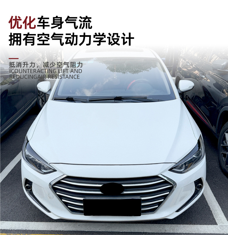 Suitable for the early-stage Hyundai Elantra AD MK6, front headlight eyebrow body sticker exterior modification for cross-border sales