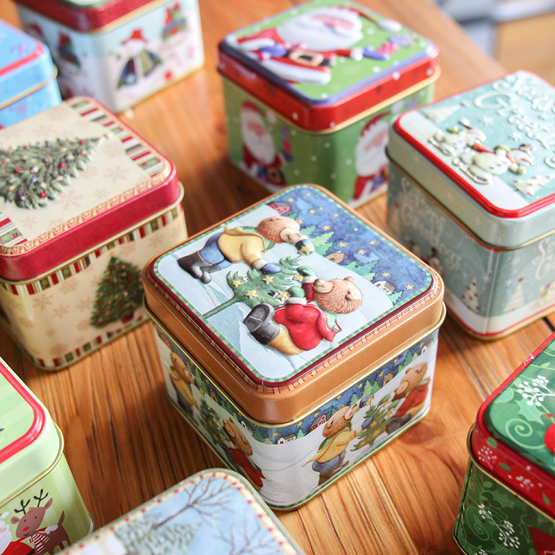Cute Style Christmas Cute Santa Claus Snowman Metal Christmas Party Gift Wrapping Supplies Party Supplies Gift Wrapping Supplies 1 Set